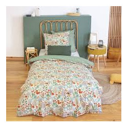 Ensemble de parure de lit floral ou uni